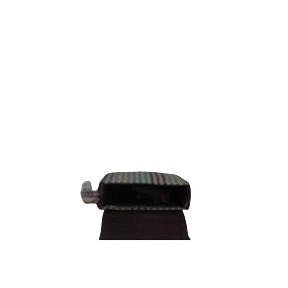 Womens Tote Canvas Large Handbag Purple Striped Fashion Bag With Wristlet NWOT - Picture 9 of 9